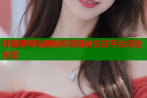 拜登萝莉岛揭秘权贵隐秘交往平台功能全览
