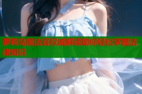 萝莉岛前法官权威解读助你轻松掌握法律知识