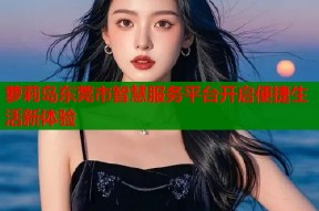 萝莉岛东莞市智慧服务平台开启便捷生活新体验