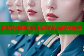 萝莉岛事件动画全解析平台精彩呈现