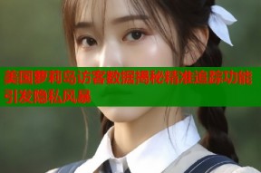 美国萝莉岛访客数据揭秘精准追踪功能引发隐私风暴