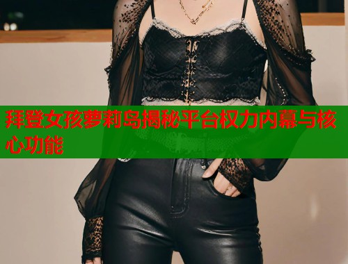 拜登女孩萝莉岛揭秘平台权力内幕与核心功能  第1张